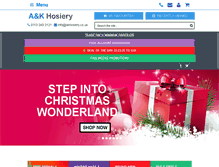 Tablet Screenshot of akhosiery.co.uk